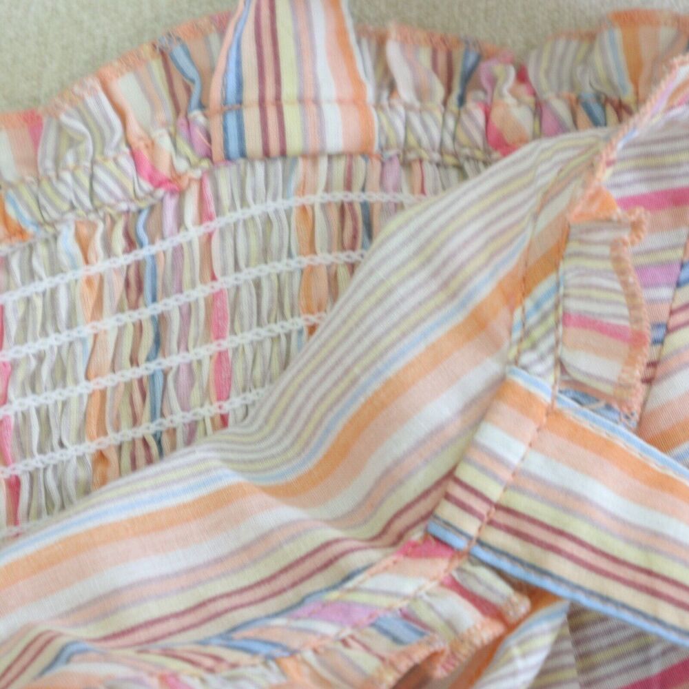 Simply Southern Size XL Maxi Sundress Cotton Pastel Stripe Pink - Picture 9 of 10